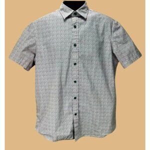 Michael Kors Mens Classic Short Sleeve Casual Shirt Large